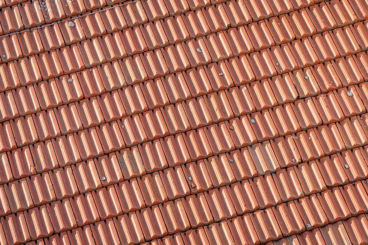 Détail d’une couverture posée par .
